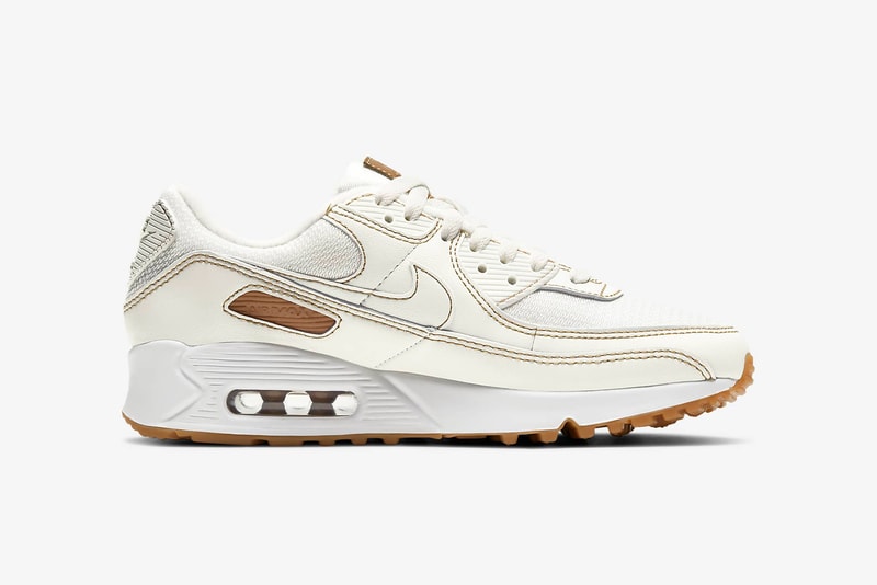 nike air max 90 twist womens sneakers cream white brown colorway footwear shoes sneakerhead