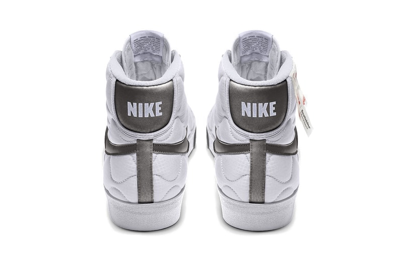 Nike Blazer Mid Retro 3M Quilted Upper Sneaker Padded Texture Fall Winter Shoe Silhouette Nike Blazer Mid Vintage '77 3M
