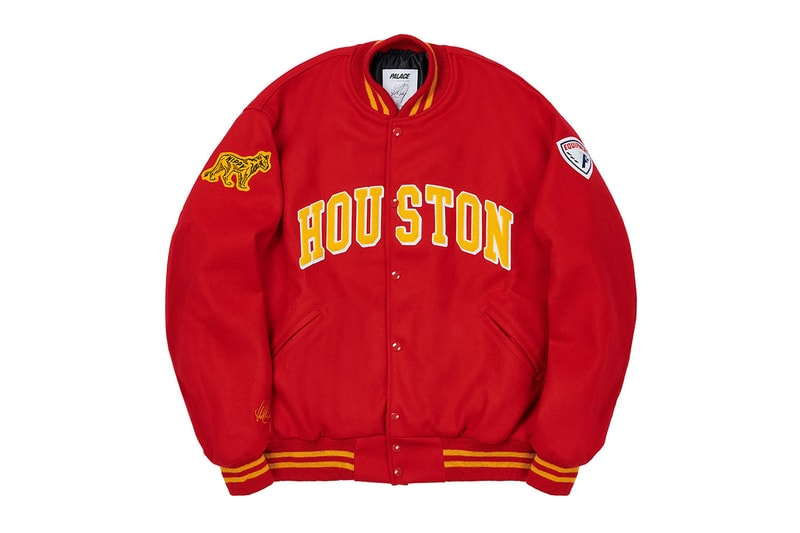 whitney houston palace skateboards collaboration varsity jackets sweatshirts charity foundation release