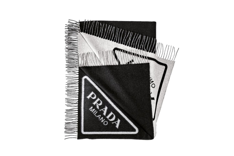 Prada Selfridges Holiday Pop-Up Capsule Collection Bags Accessories Water Bottle Fluffy Tote Bag Where to Buy Prada Logo