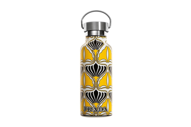 Prada Selfridges Holiday Pop-Up Capsule Collection Bags Accessories Water Bottle Fluffy Tote Bag Where to Buy Prada Logo