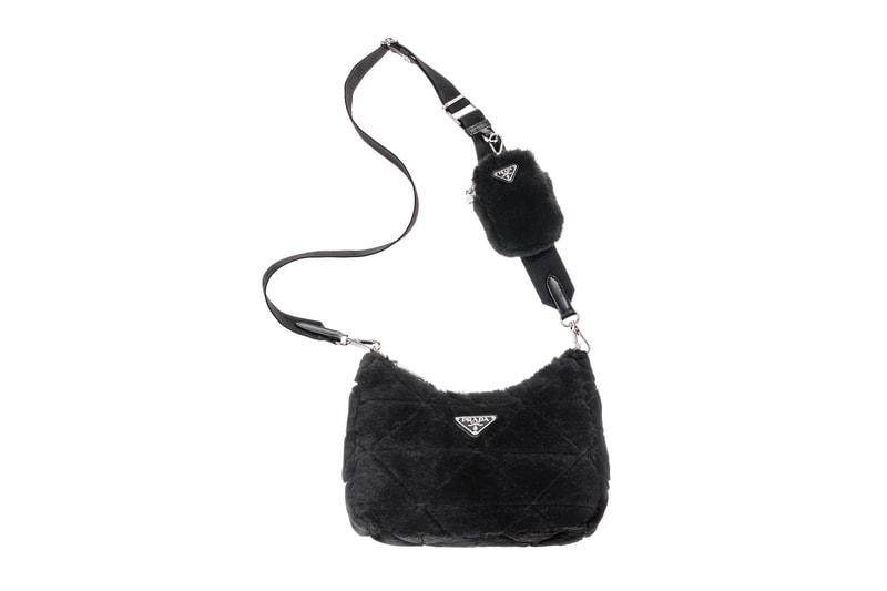 Prada Selfridges Holiday Pop-Up Capsule Collection Bags Accessories Water Bottle Fluffy Tote Bag Where to Buy Prada Logo