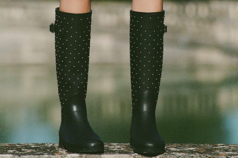 Saint Laurent Updates the Hunter Rain Boot With Silver Studs
