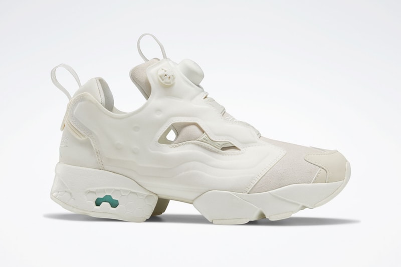snidel reebok instapump fury white minimal chunky sneakers collaboration release