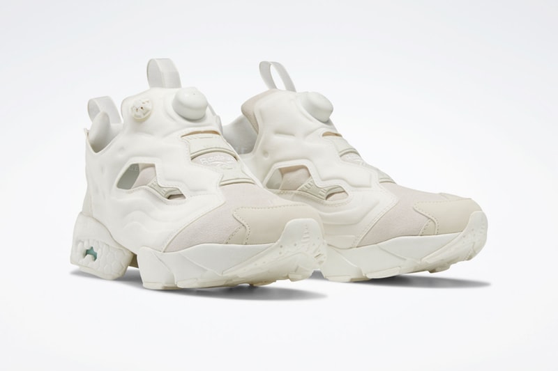 snidel reebok instapump fury white minimal chunky sneakers collaboration release