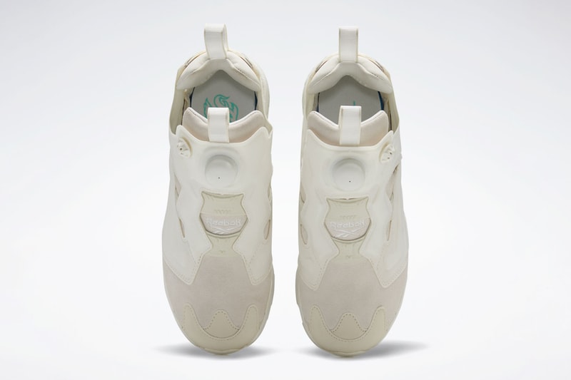 snidel reebok instapump fury white minimal chunky sneakers collaboration release