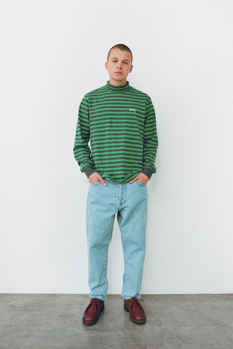 stussy holiday collection lookbook womenswear fall winter knit sweaters vests jackets release