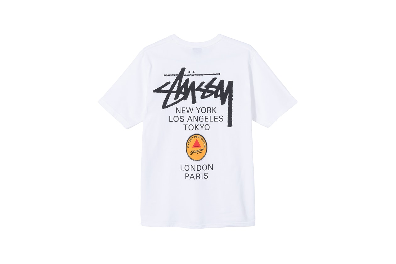 stussy 40 anniversary world tour t shirt tee collection virgil abloh marc jacobs