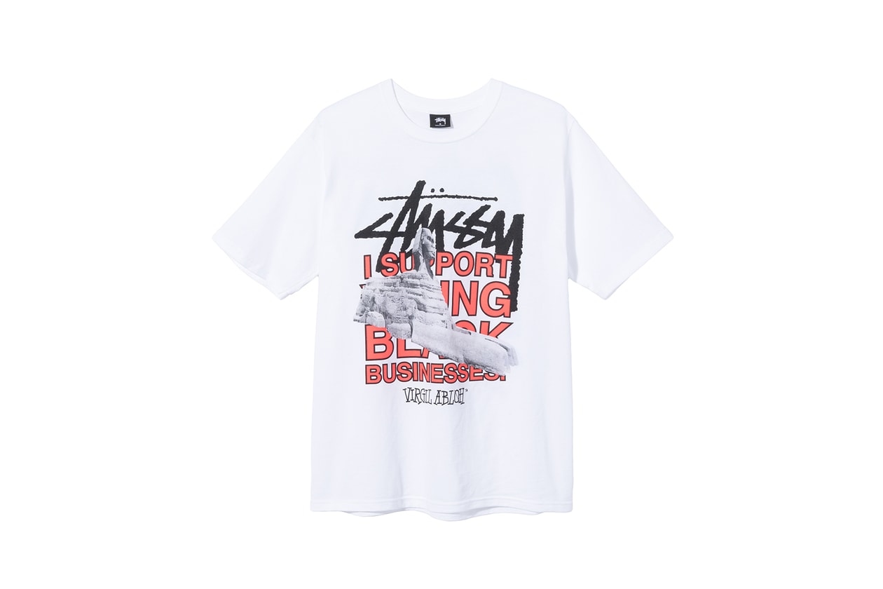 stussy 40 anniversary world tour t shirt tee collection virgil abloh marc jacobs