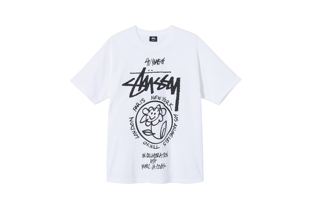 stussy 40 anniversary world tour t shirt tee collection virgil abloh marc jacobs