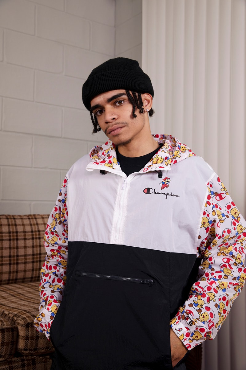 Super Mario Bros. x Champion Collaboration Collection Hoodie
