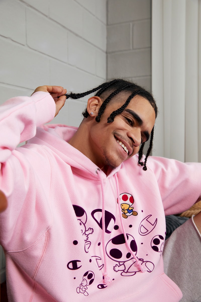 Super Mario Bros. x Champion Collaboration Collection Hoodie
