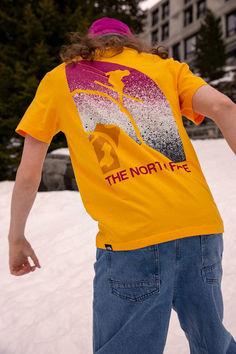the north face snow rogue collection outerwear jackets puffer fleece pants hats beanies pink yellow blue 