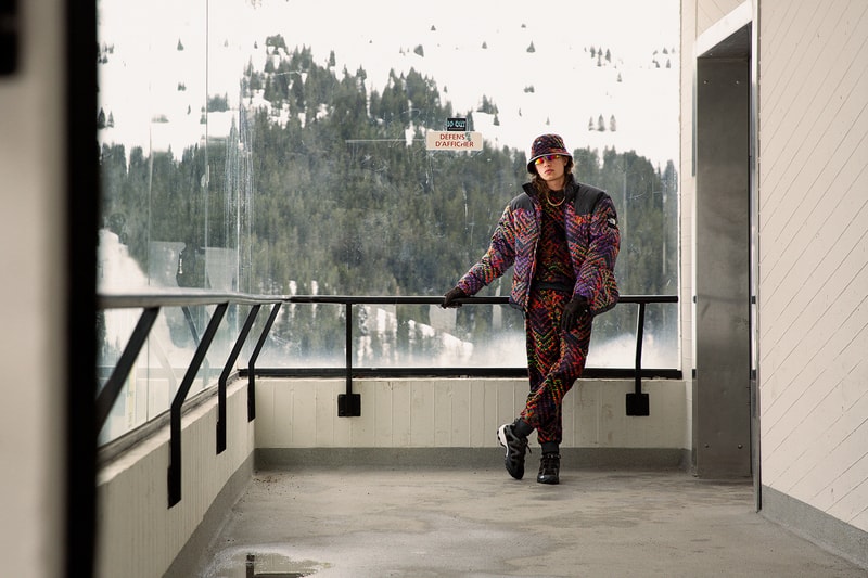 the north face snow rogue collection outerwear jackets puffer fleece pants hats beanies pink yellow blue 