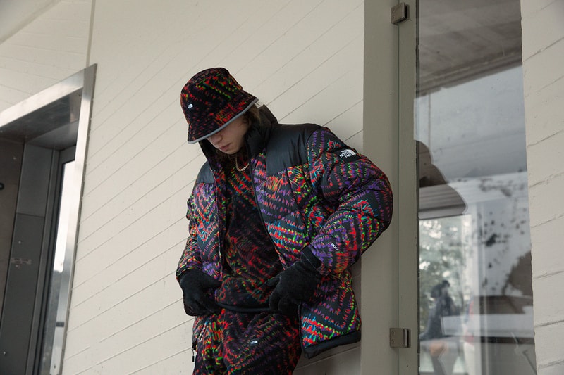the north face snow rogue collection outerwear jackets puffer fleece pants hats beanies pink yellow blue 