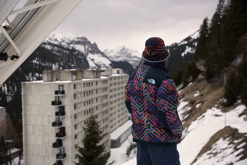 the north face snow rogue collection outerwear jackets puffer fleece pants hats beanies pink yellow blue 