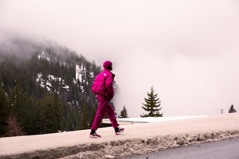 the north face snow rogue collection outerwear jackets puffer fleece pants hats beanies pink yellow blue 