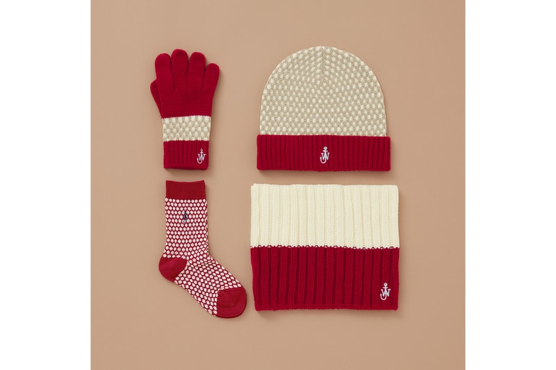 uniqlo jw anderson holiday collaboration accessories beanies gloves scarves socks
