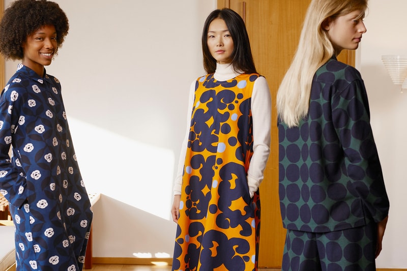 uniqlo marimekko holiday collaboration outerwear jackets dresses