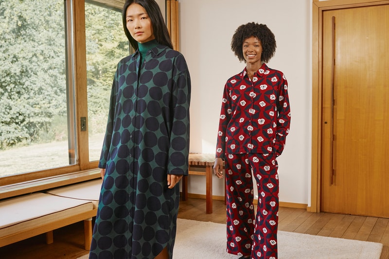 uniqlo marimekko holiday collaboration outerwear jackets dresses