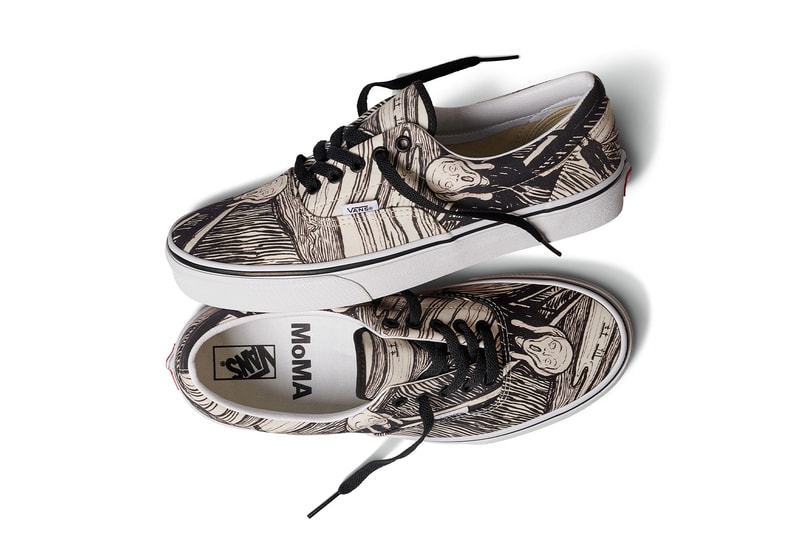 moma vans era authentic sk8-hi collaboration artists jackson pollock edvard much scream 1895 sneakers bucket hats