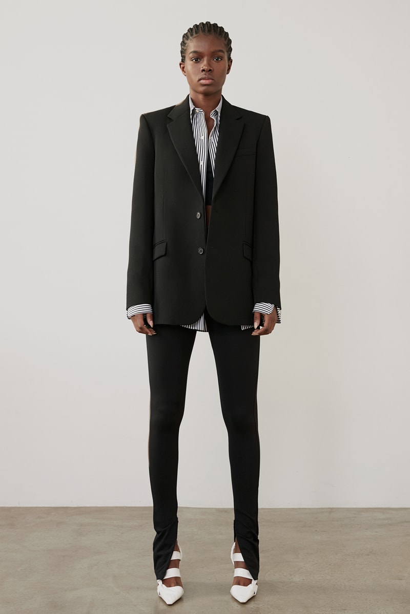 wardrobe nyc permanent collection minimal coats outerwear jackets pants skirts white black shirts
