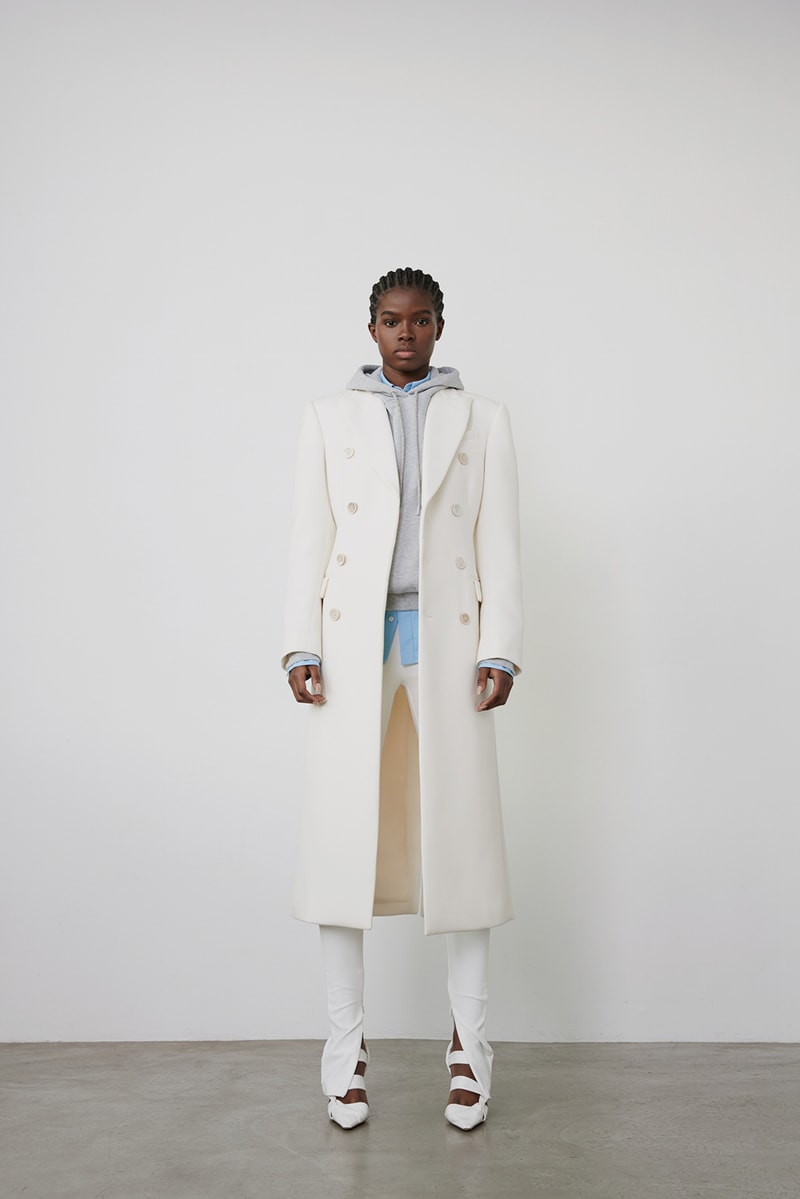 wardrobe nyc permanent collection minimal coats outerwear jackets pants skirts white black shirts