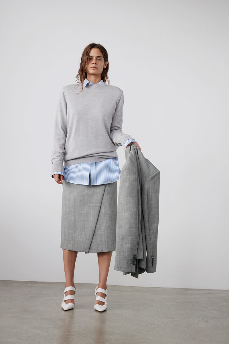 wardrobe nyc permanent collection minimal coats outerwear jackets pants skirts white black shirts