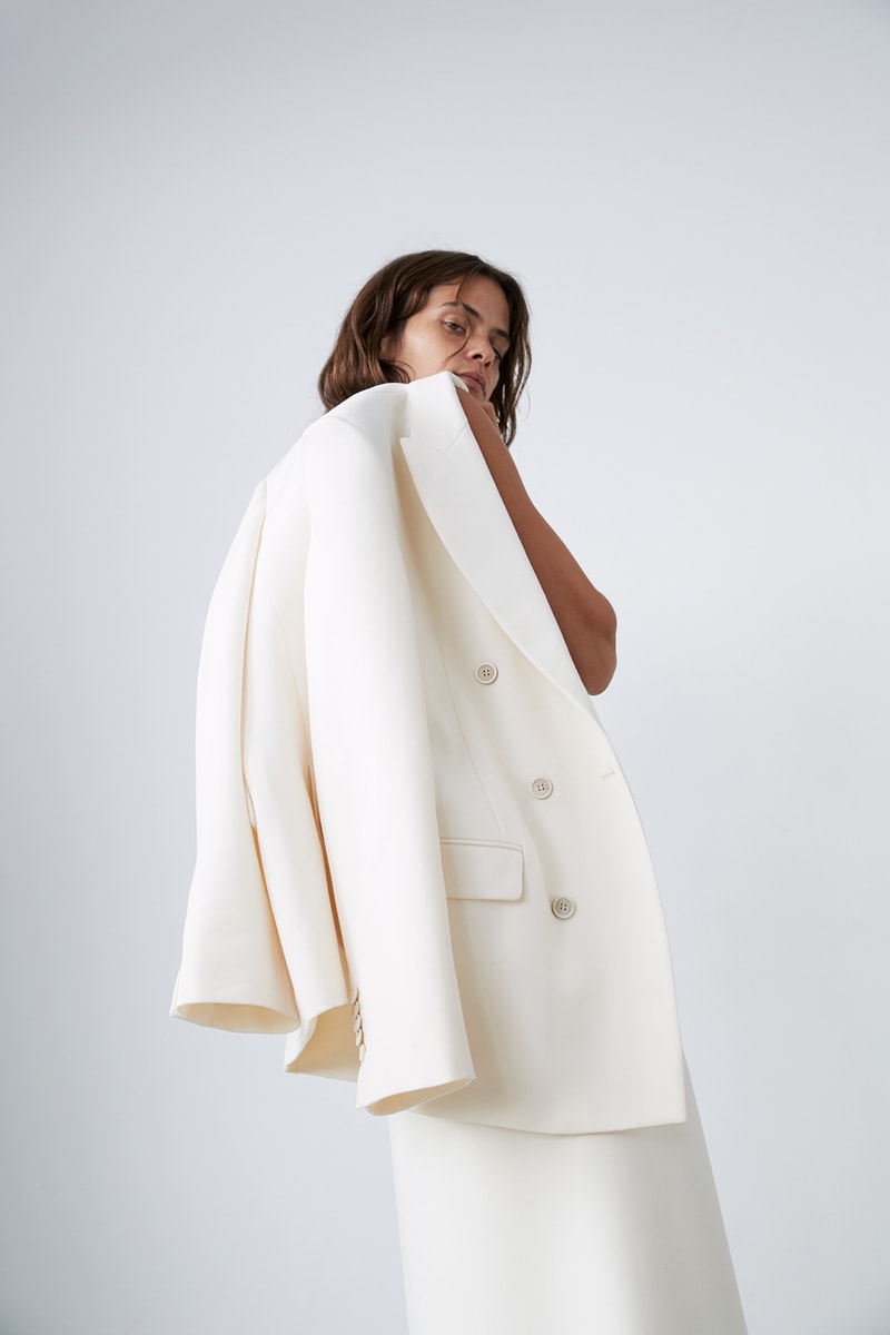 wardrobe nyc permanent collection minimal coats outerwear jackets pants skirts white black shirts