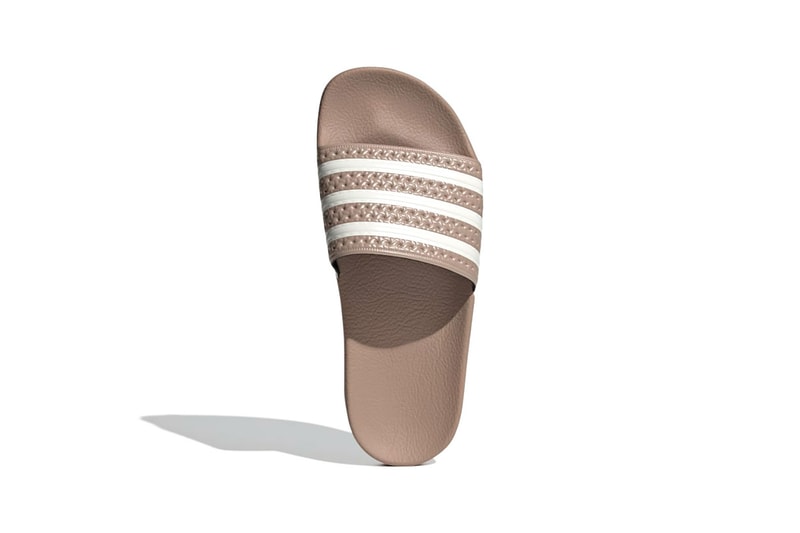 adidas adilette w slides sandals womens nude brown beige white footwear