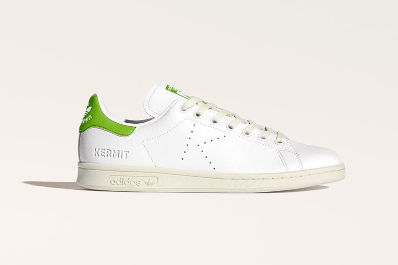 adidas originals muppets kermit the frog stan smith collaboration sneakers white green colorway footwear shoes sneakerhead