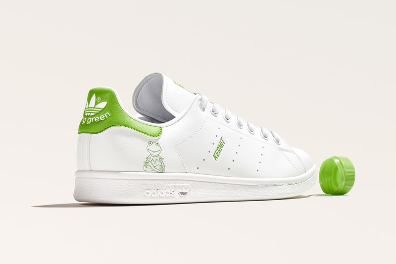 adidas originals muppets kermit the frog stan smith collaboration sneakers white green colorway footwear shoes sneakerhead