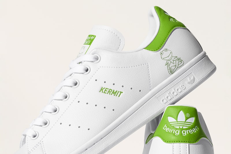 adidas originals muppets kermit the frog stan smith collaboration sneakers white green colorway footwear shoes sneakerhead