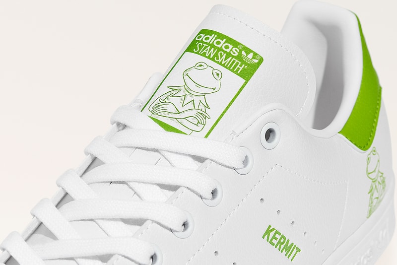 adidas originals muppets kermit the frog stan smith collaboration sneakers white green colorway footwear shoes sneakerhead