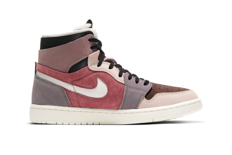 nike air jordan 1 aj1 zoom womens sneakers rust pastel muted pink