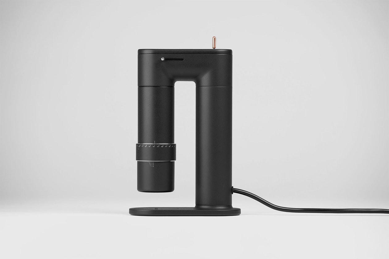 goat story arco coffee grinder electric hand 2-in-1 black minimal design homeware launch