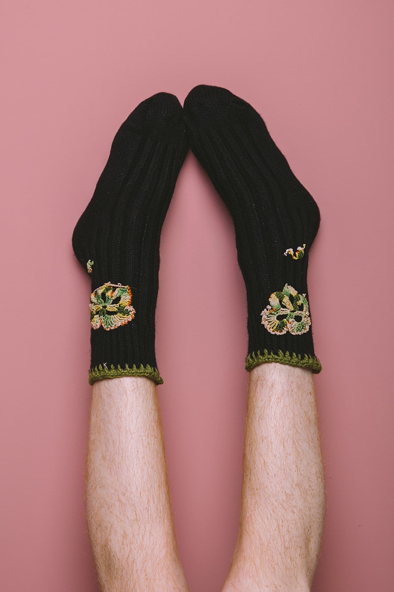 bentgablenits bgn the elder statesman deadstock reworked cashmere knit sweaters socks fairytales release info