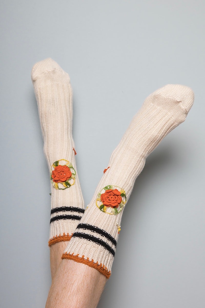 bentgablenits bgn the elder statesman deadstock reworked cashmere knit sweaters socks fairytales release info