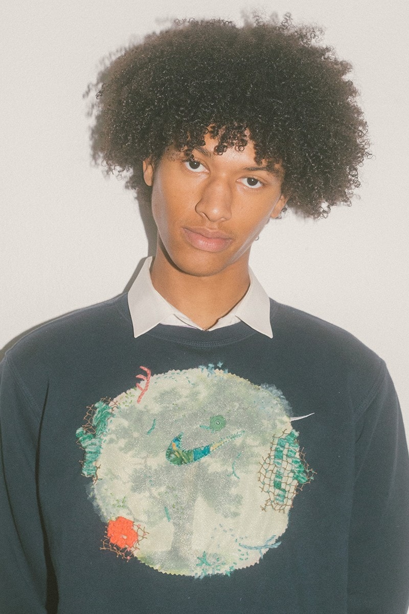 Reworked Nike Vintage Crewneck Sweatshirts Bentgablenits Logo Embroidery Capsule Collection Release