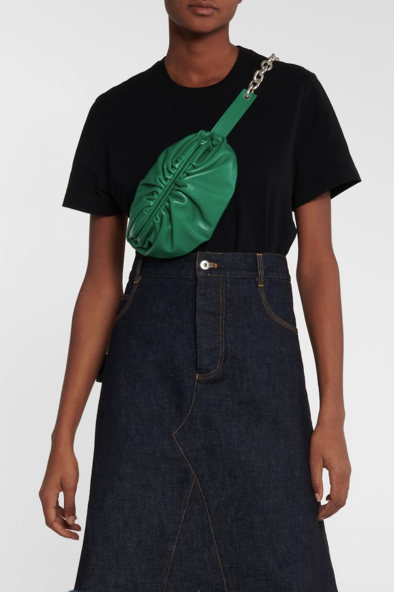 Bottega Veneta The Chain Pouch Leather Belt Bag Daniel Lee Designer Luxury Racing Green Silver