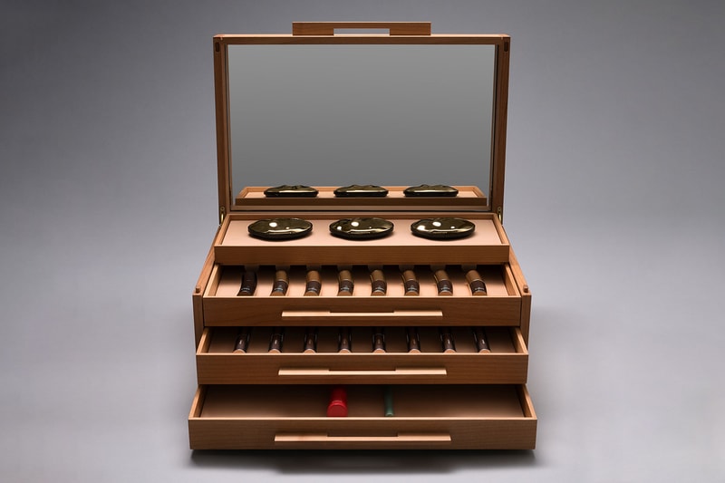 byredo vanity box limited edition makeup color sticks eyeliners mascara homeware decor mirror london