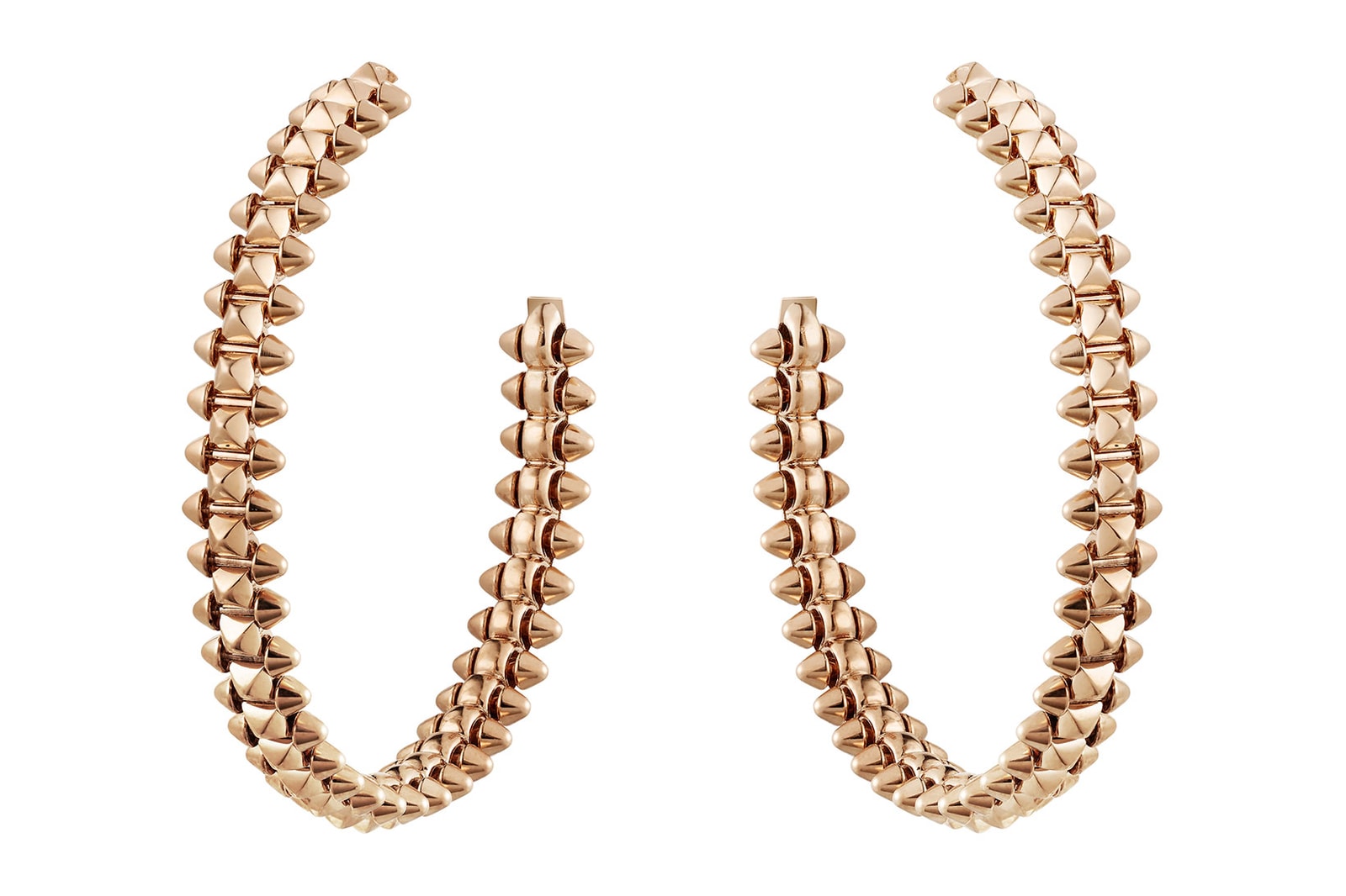 clash de cartier gold pink white gold diamonds jewelry launch kaya scodelario necklaces earrings bracelets