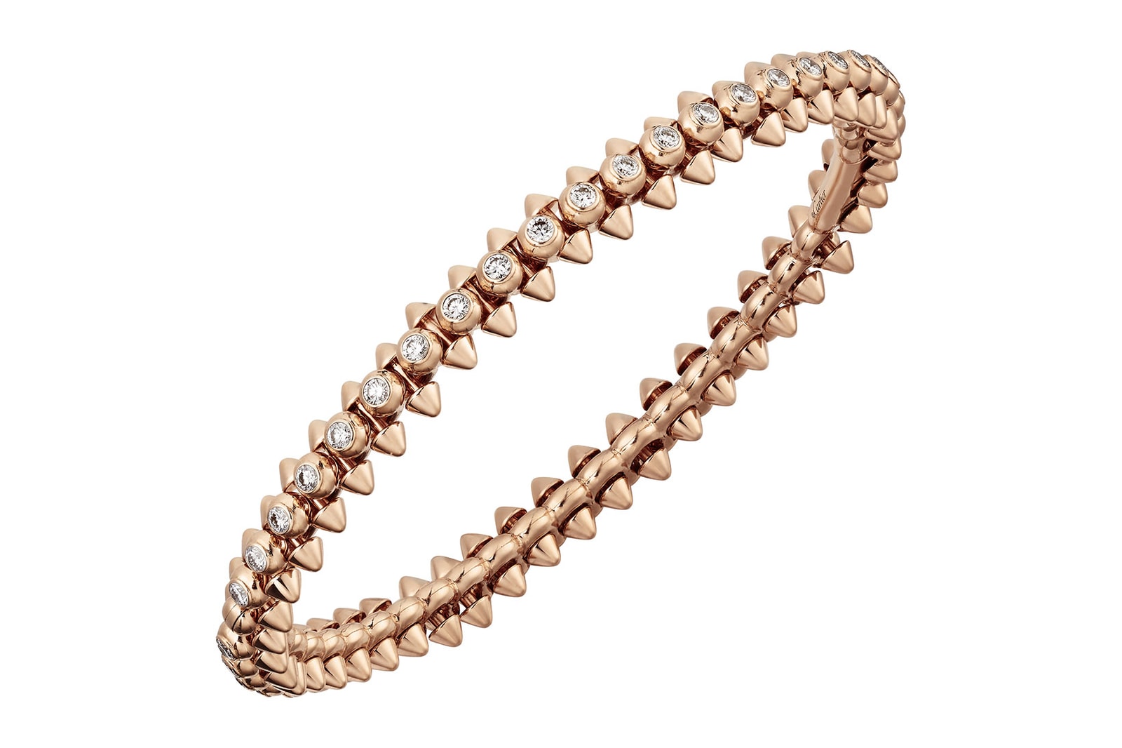 clash de cartier gold pink white gold diamonds jewelry launch kaya scodelario necklaces earrings bracelets