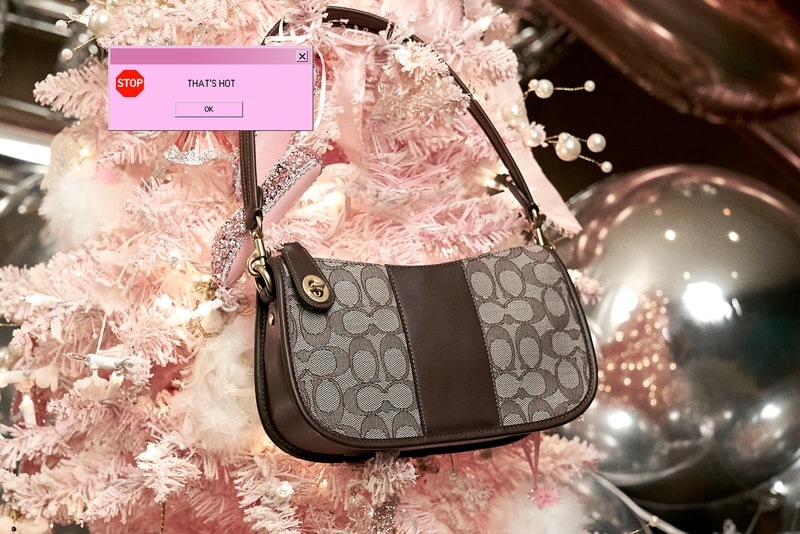 coach swinger bag holiday campaign paris hilton fashion black brown dog 