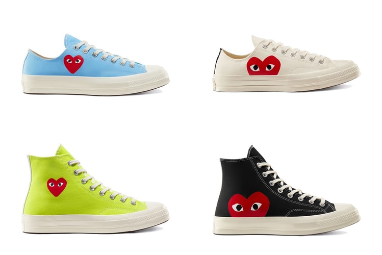 COMME des GARÇONS PLAY x Converse Restock "Heart" Chuck 70 Sneakers
