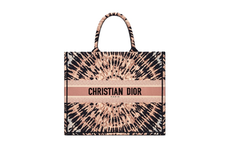 Dior Cruise 2021 Tie-Dye Logo Bags Collection Tote Bag Montaigne Silhouette Pink Navy Blue 