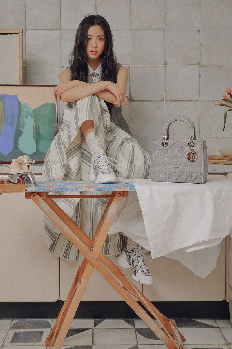 blackpink jisoo dior cruise 2021 collection lady d lite handbags connect sneakers editorial harpers bazaar korea