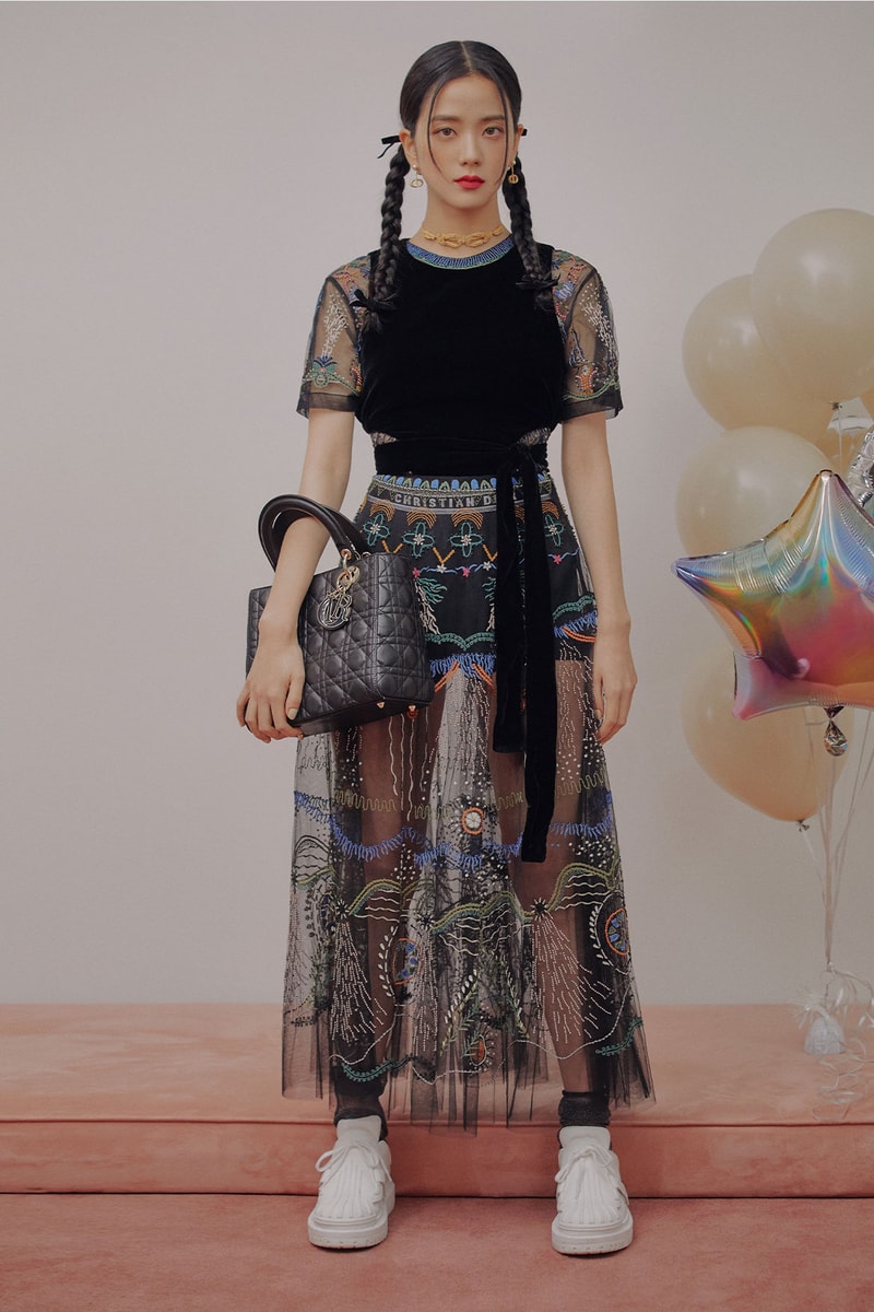 blackpink jisoo dior cruise 2021 collection lady d lite handbags connect sneakers editorial harpers bazaar korea