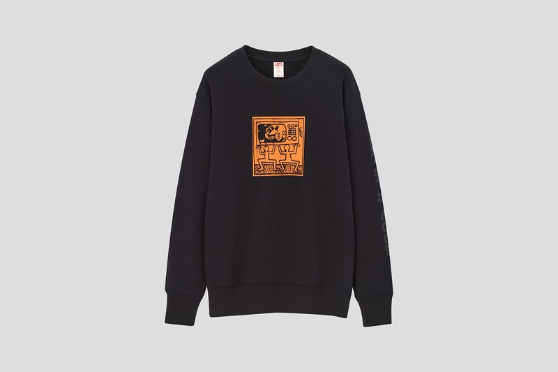 Disney Mickey Mouse x Keith Haring x UNIQLO UT Collaboration Collection Sweatshirt Sweater Black White