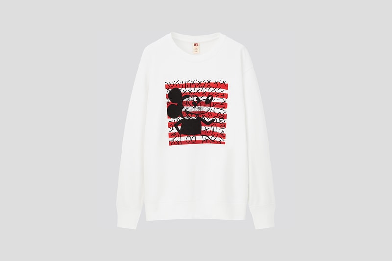 Disney Mickey Mouse x Keith Haring x UNIQLO UT Collaboration Collection Sweatshirt Sweater Black White